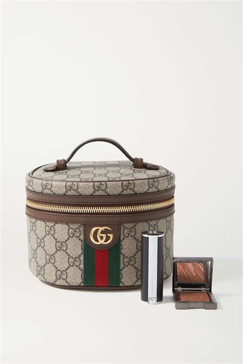 gucci leather cosmetic case|Gucci ophidia cosmetic case.